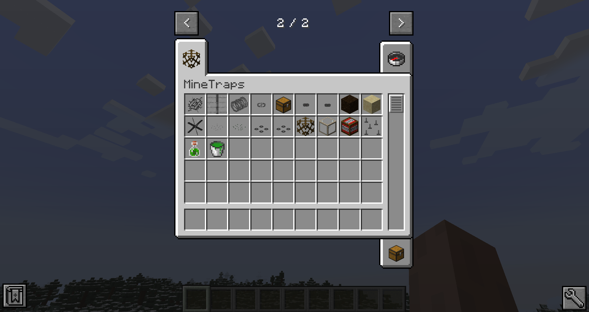 items and blocks