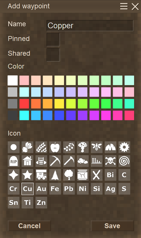 Image showing the add marker menu with the new marker options