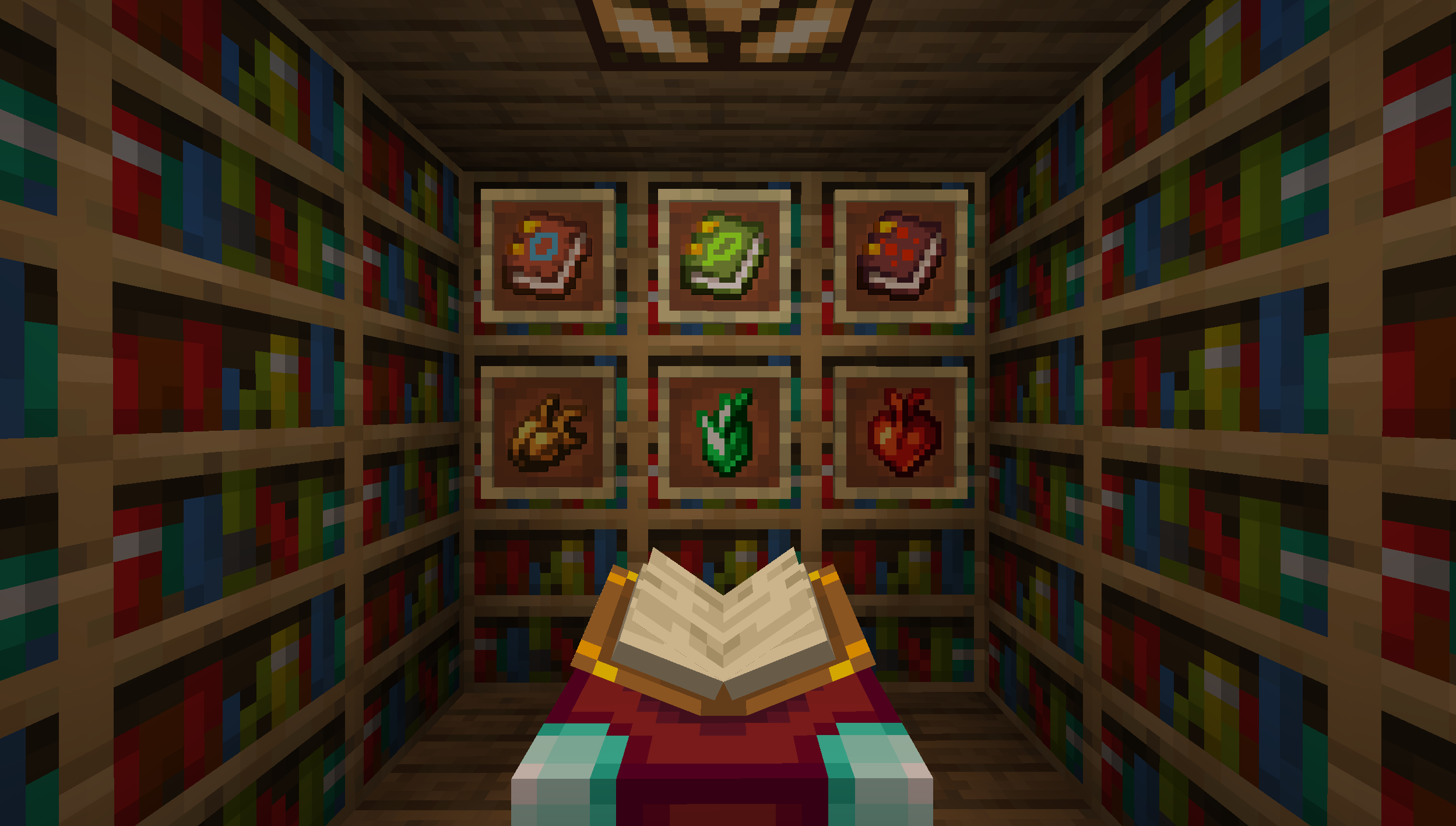The three tomes, and the three hearts used to make each one.