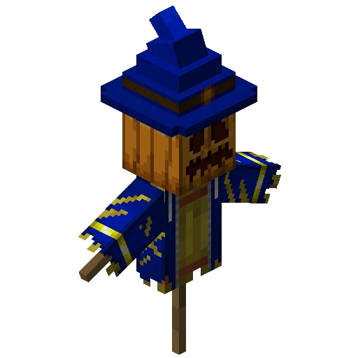 Blue scarecrow