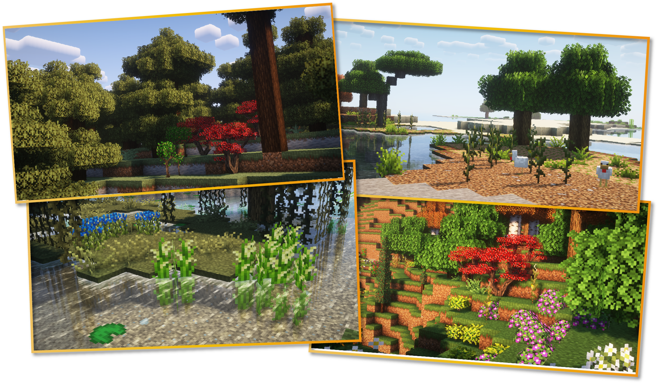 Screenshots of the plants