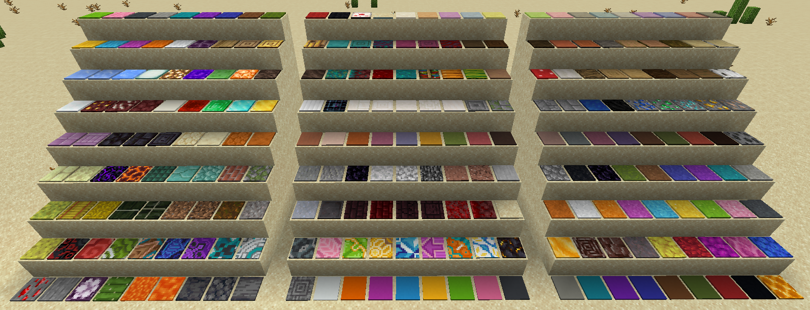 All pressure plates from the mod