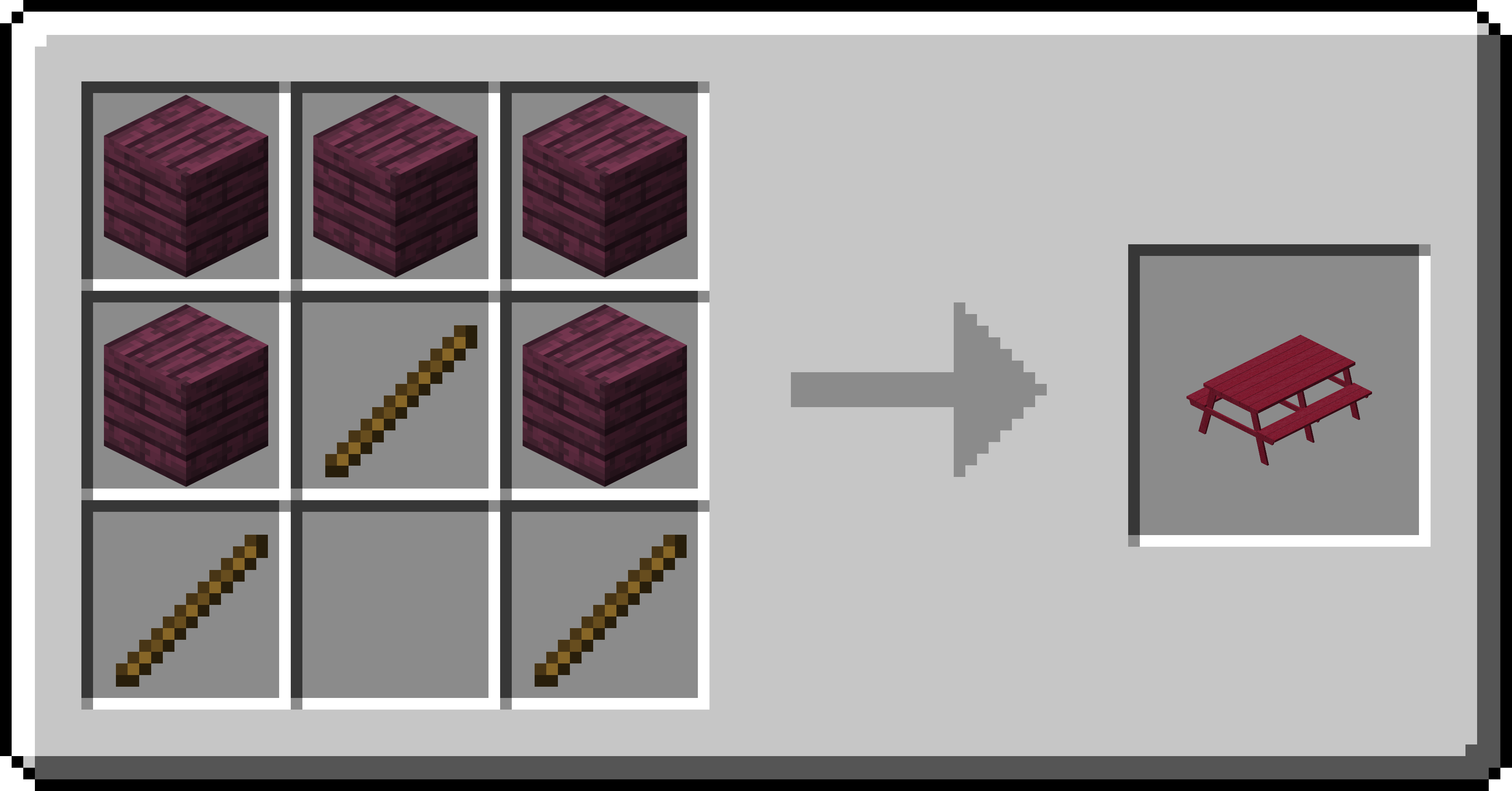 Crimson Picnic Bench Recipe