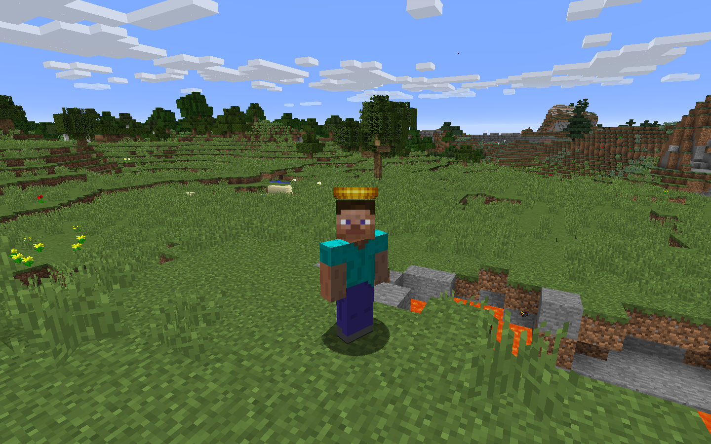 Halo on head