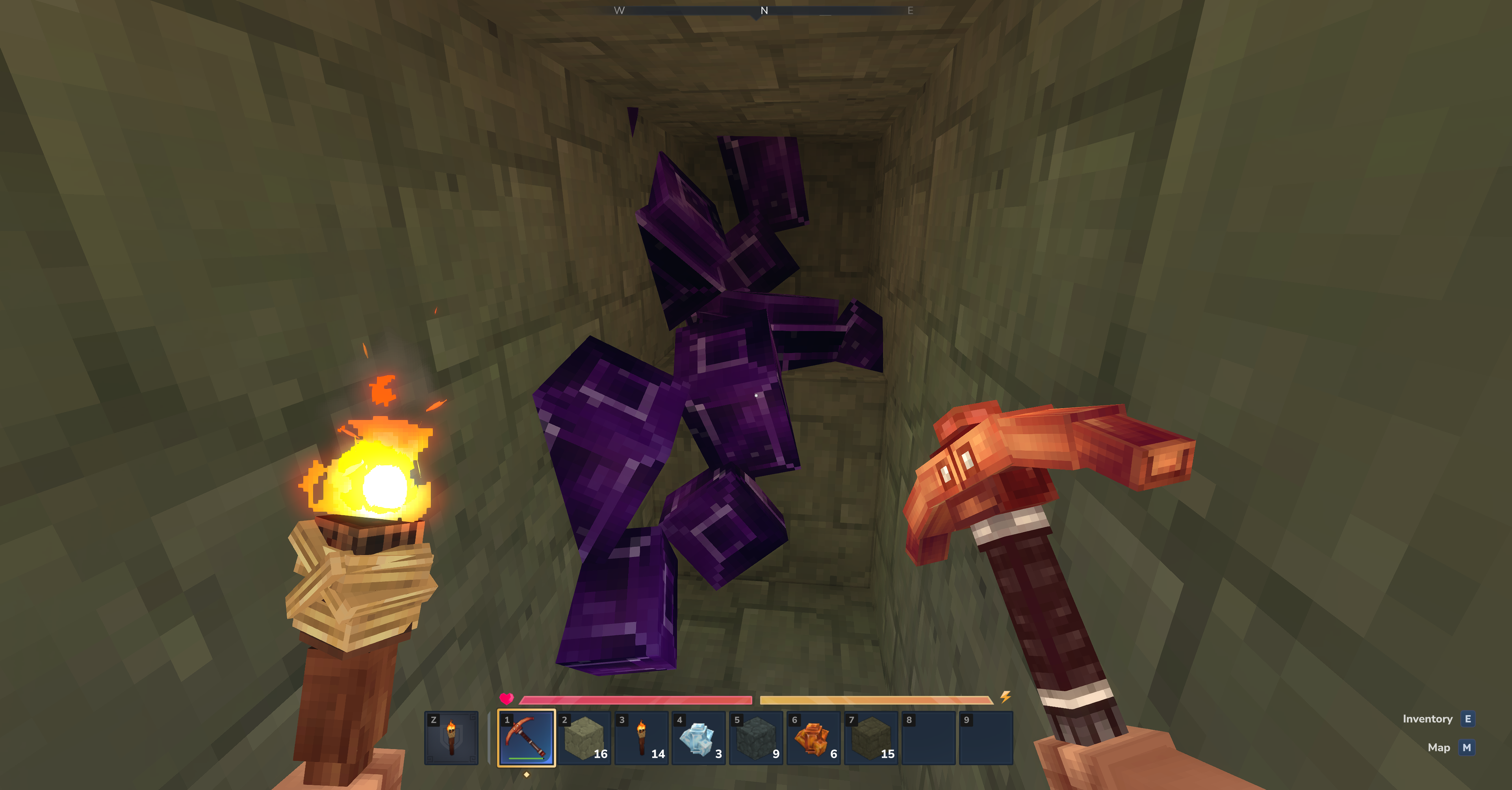 Naturally generated voidstone vein (strip mining)