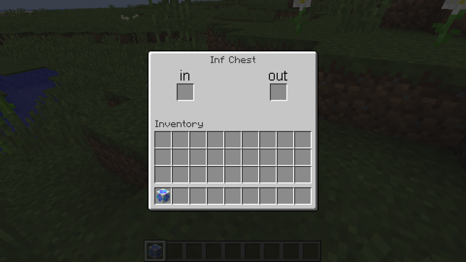 GUI with no items