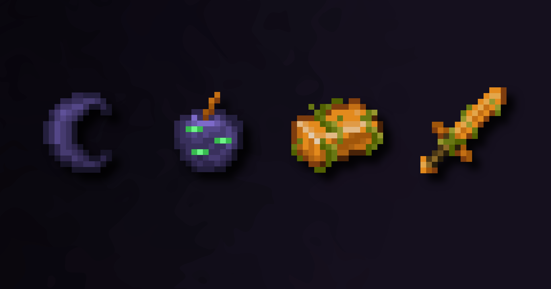 When a full moon rises, killing any mob will give a chance for the player to recieve 1-2 MOON SHARDS. Use these valuable stones to craft MOON STONE - a material needed to fight the boss!    A new sword enchantment - LUNAR EDGE - allows players to gain these shards even when the moon isn't full!    By building a T shape out of MOON STONE, and placing a pumpkin on top - you will summon the HORSELESS HEADSMAN!  Killing the Horselss headsman will give you PUMPKIN INGOTS - which are used to craft a new sword and a new helmet, granting the player strength during full moons!