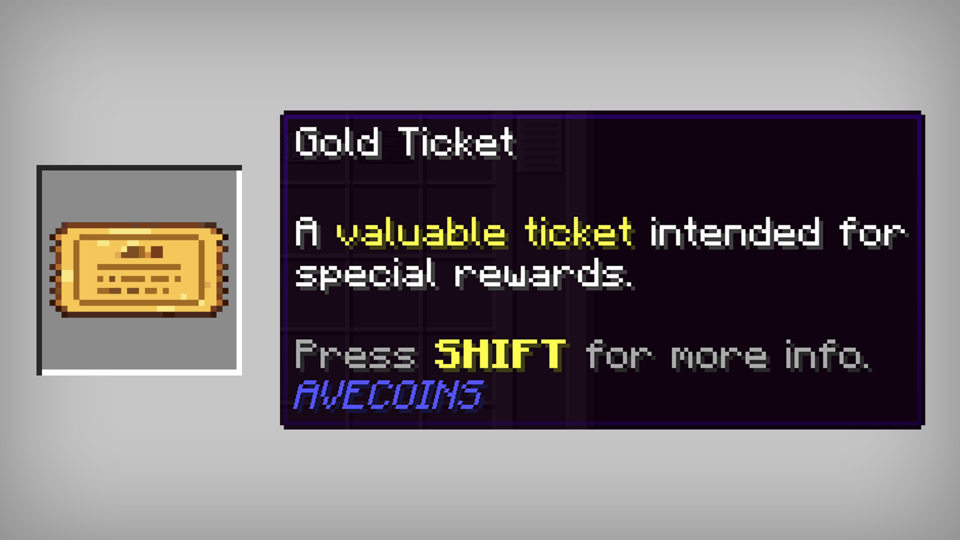 AVECOINS Gold Ticket