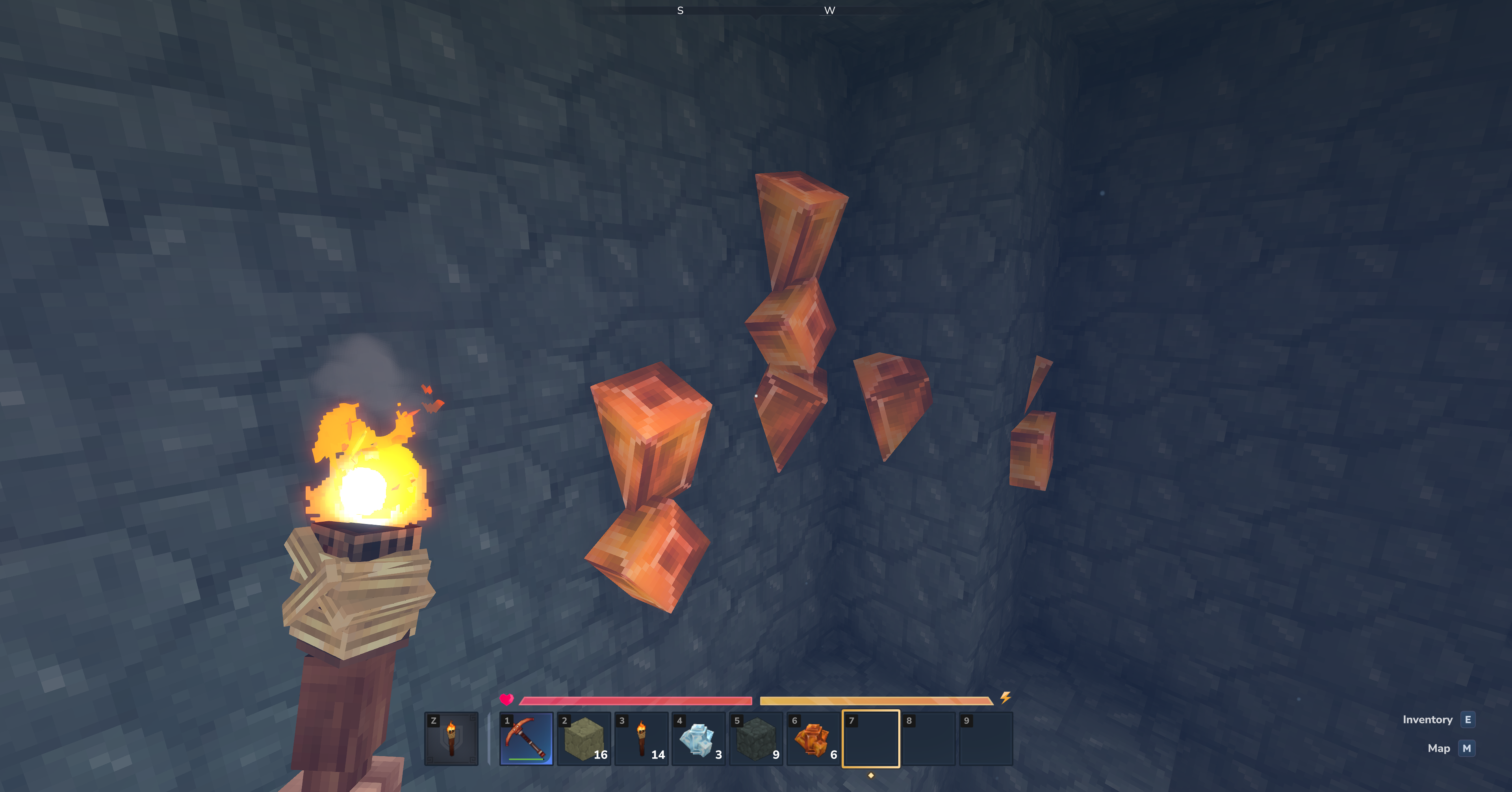 Naturally generated topaz vein