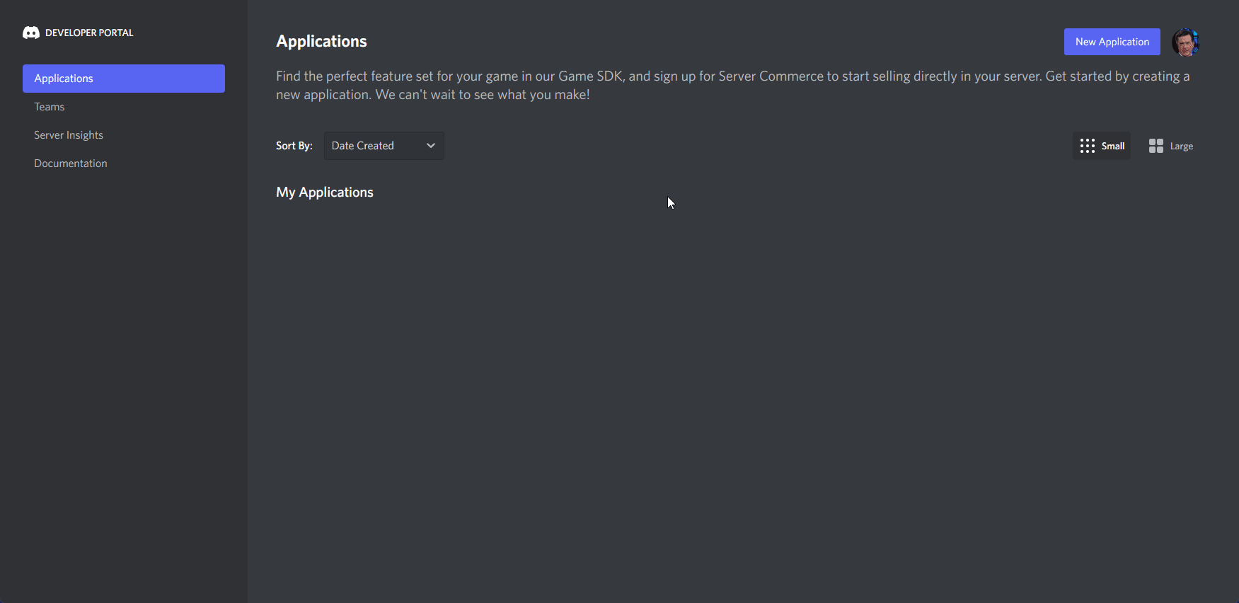 Creating Application