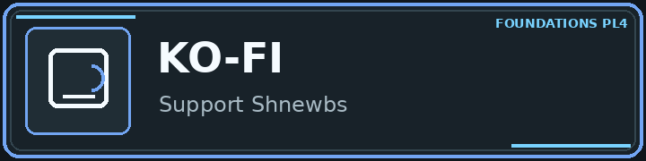 Support Shnewbs on Ko-fi