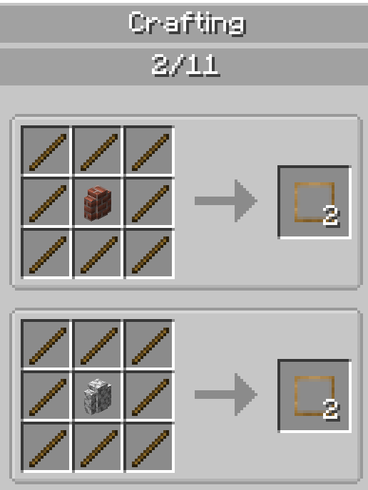 Wall frame recipe