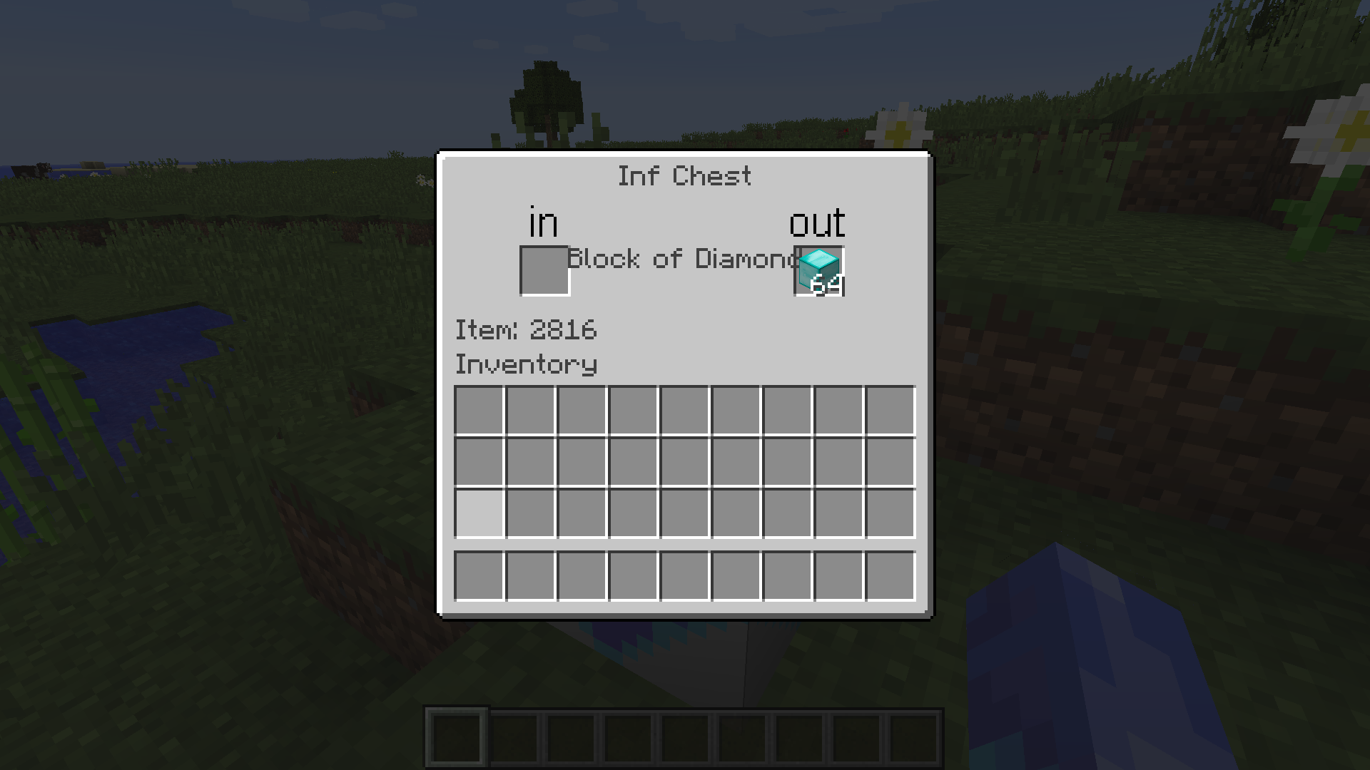 GUI with items