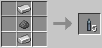 Large Iron Bullet Crafting Recipe