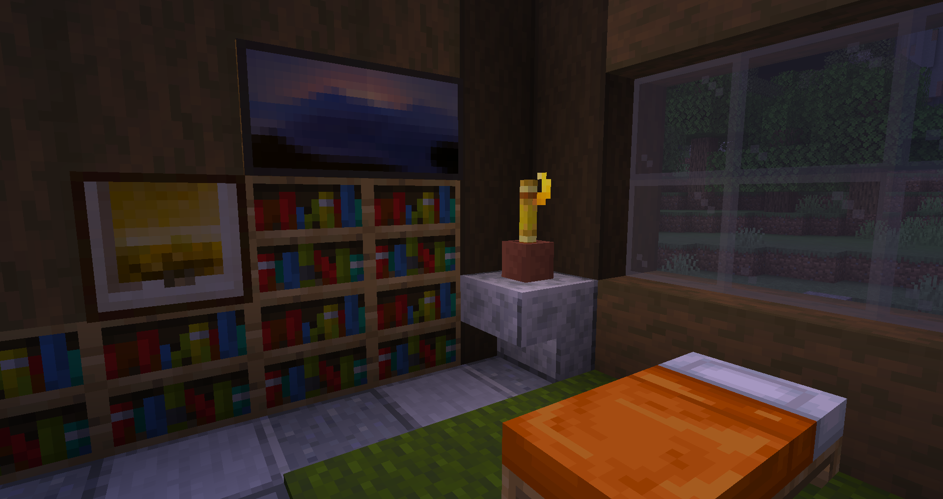 Blazing bamboo can be placed in a flower pot