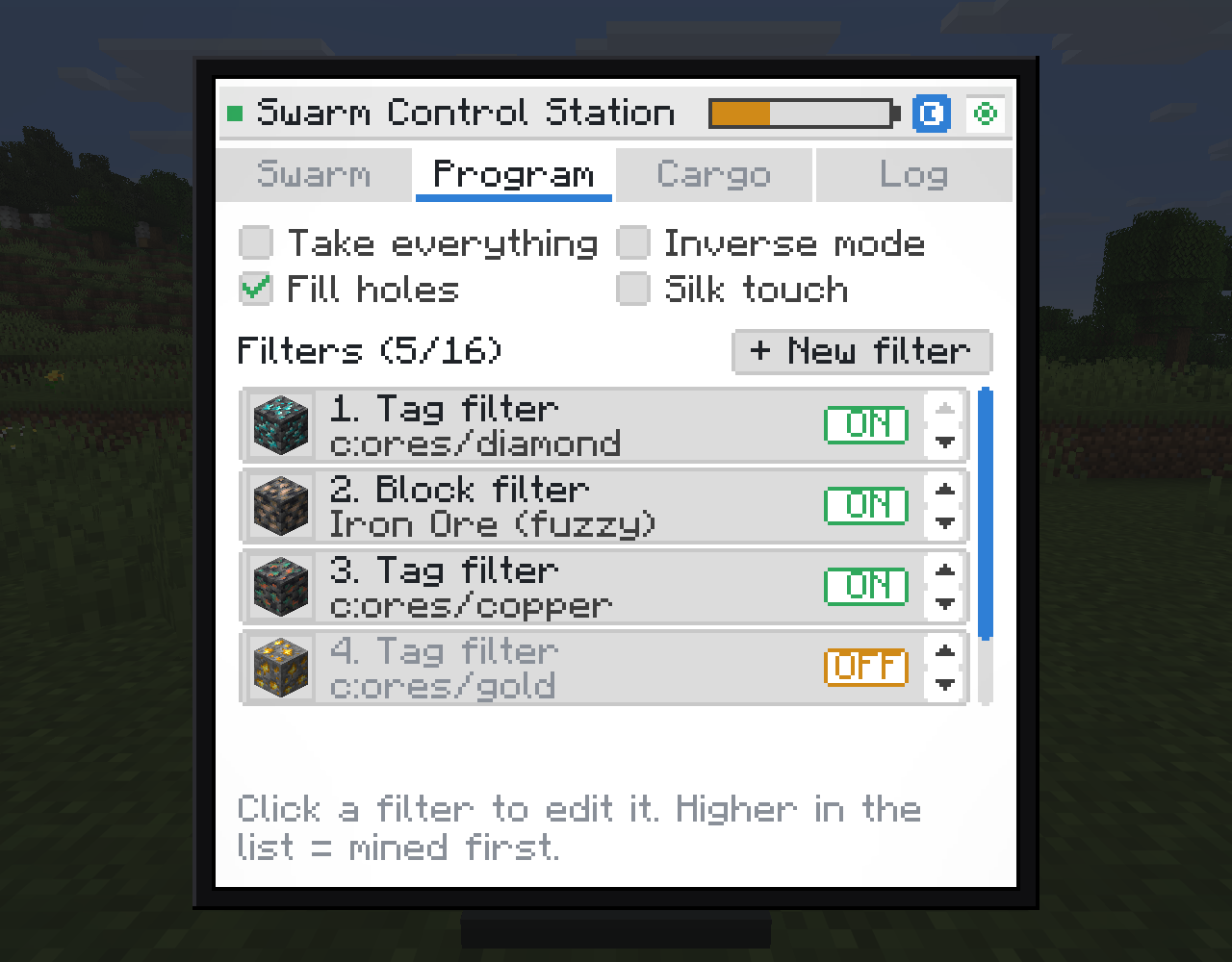 The Program tab