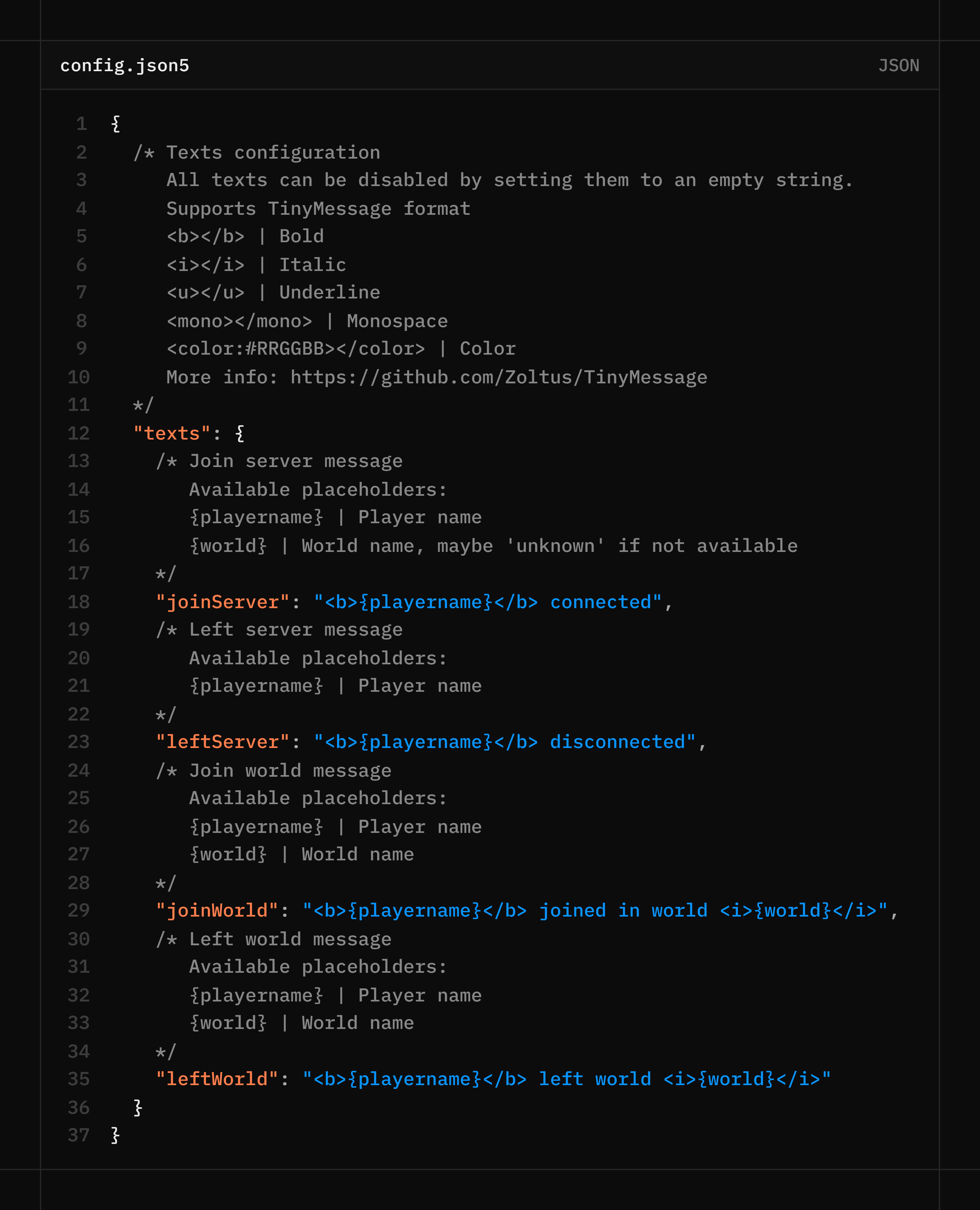 Configuration example