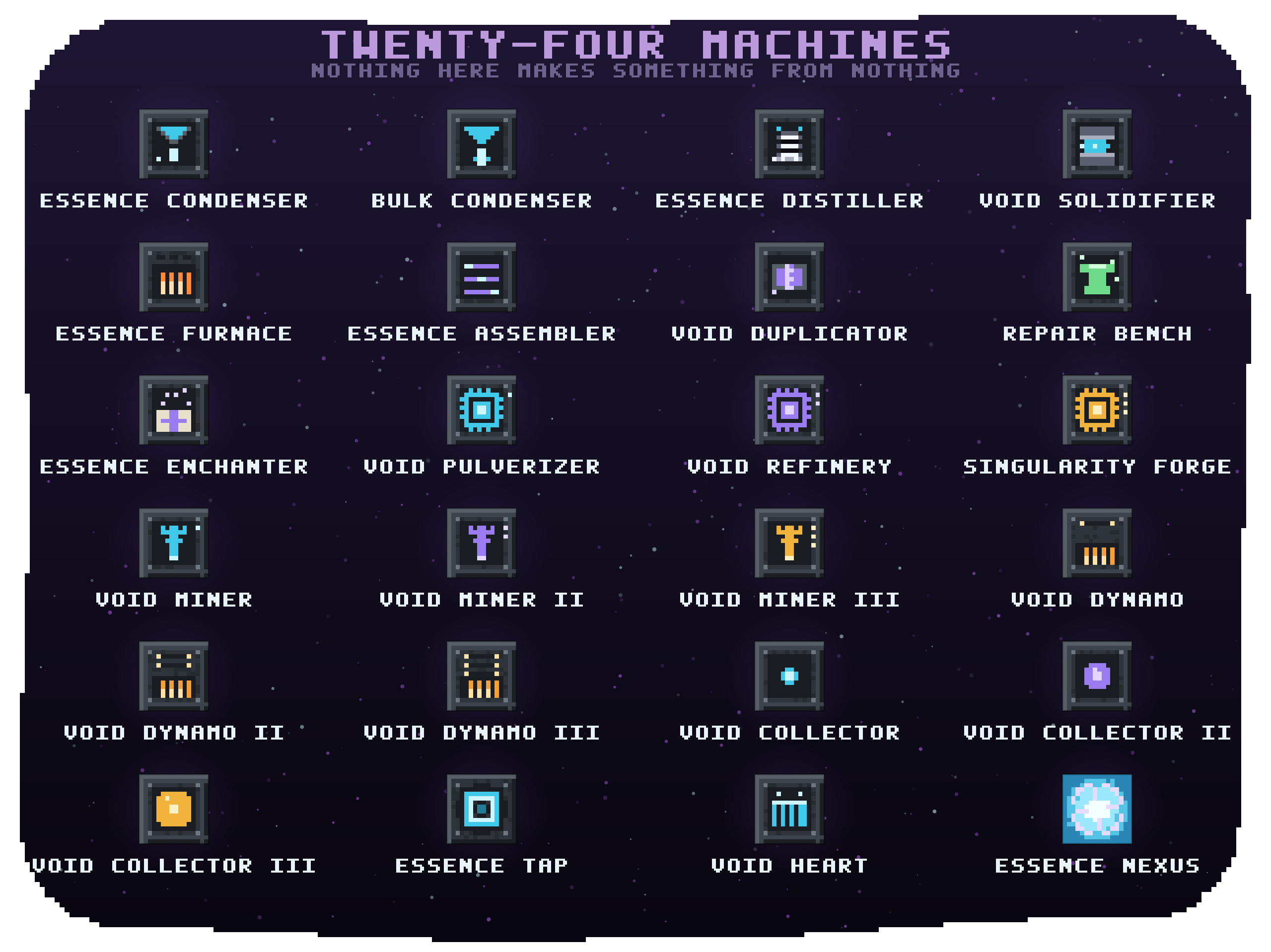 Twenty-four machines