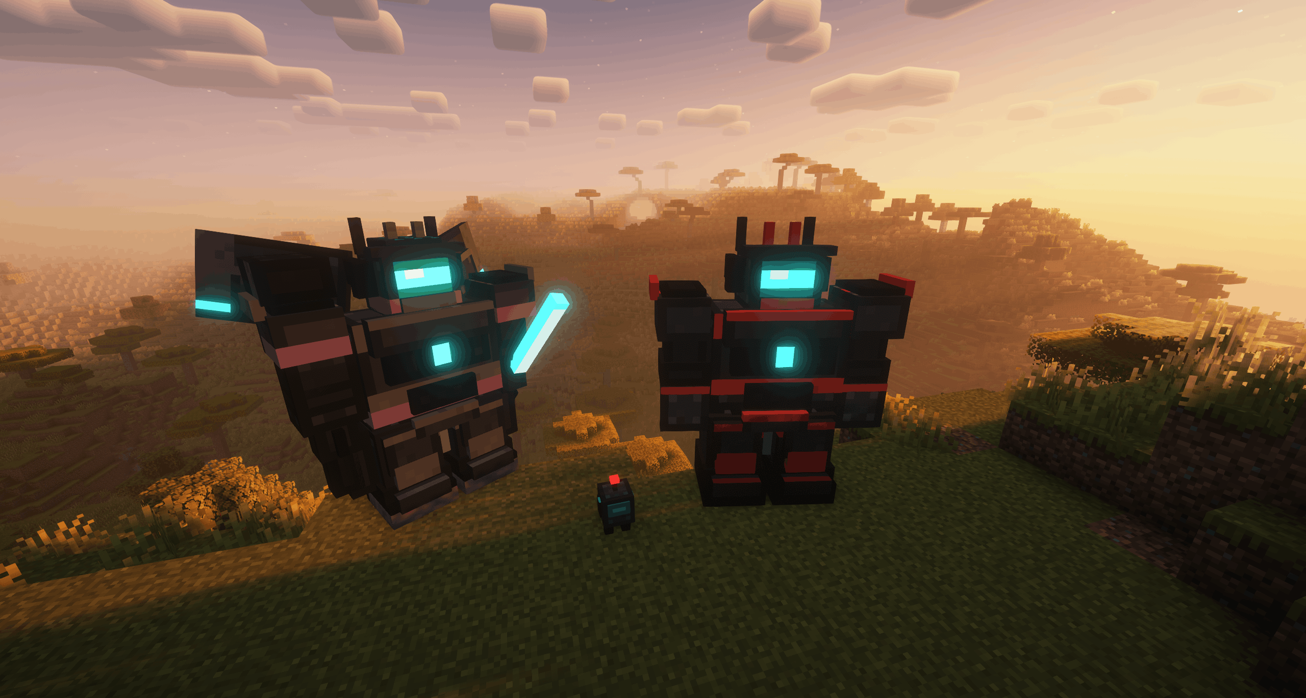 Two mech suits and a MechBot