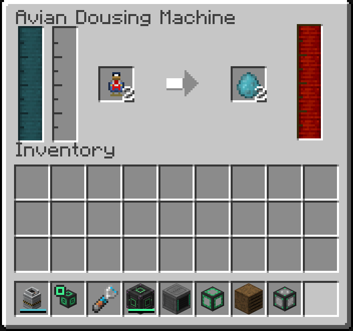 Avian Dousing Machine process