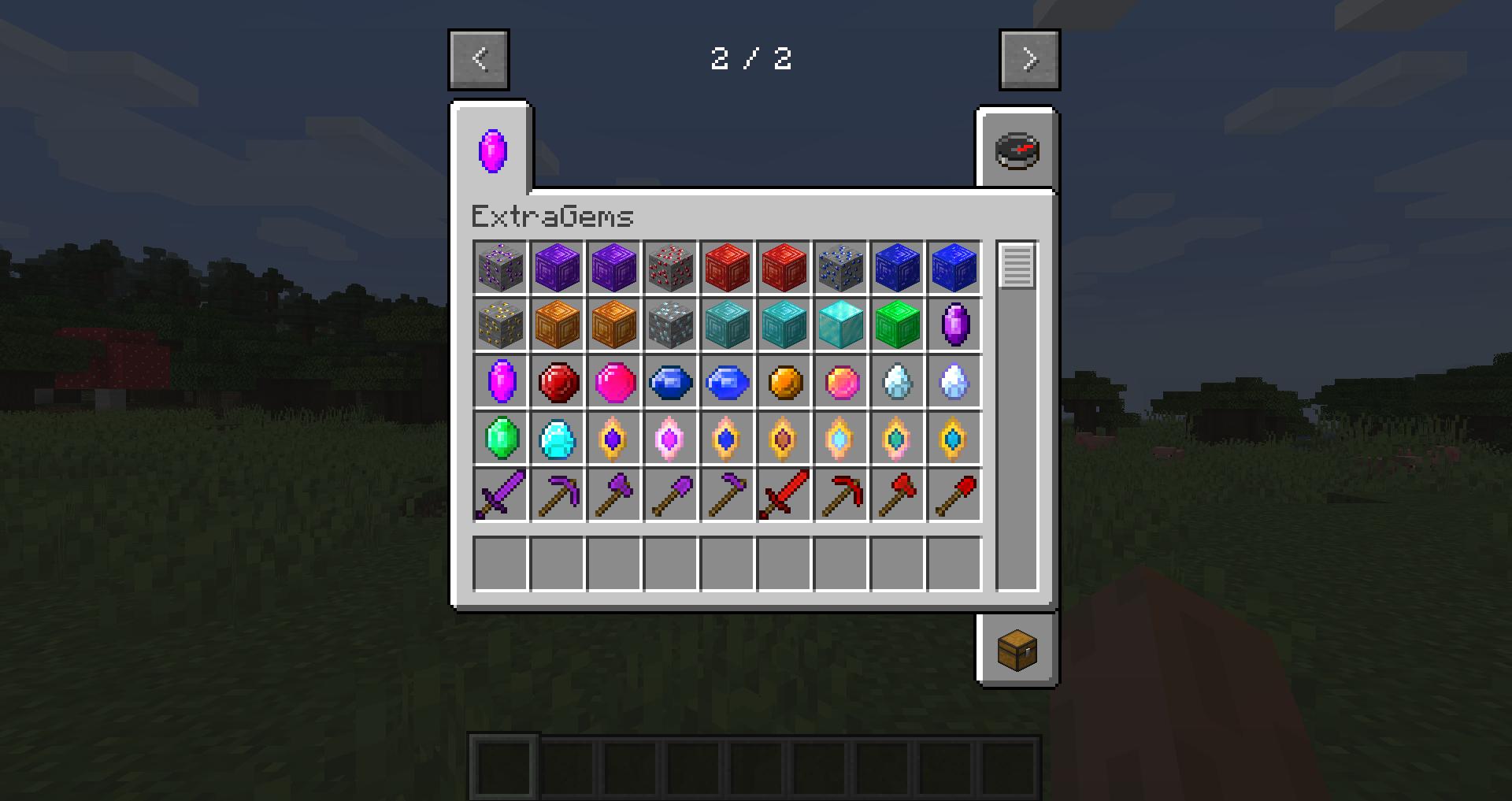 blocks and items