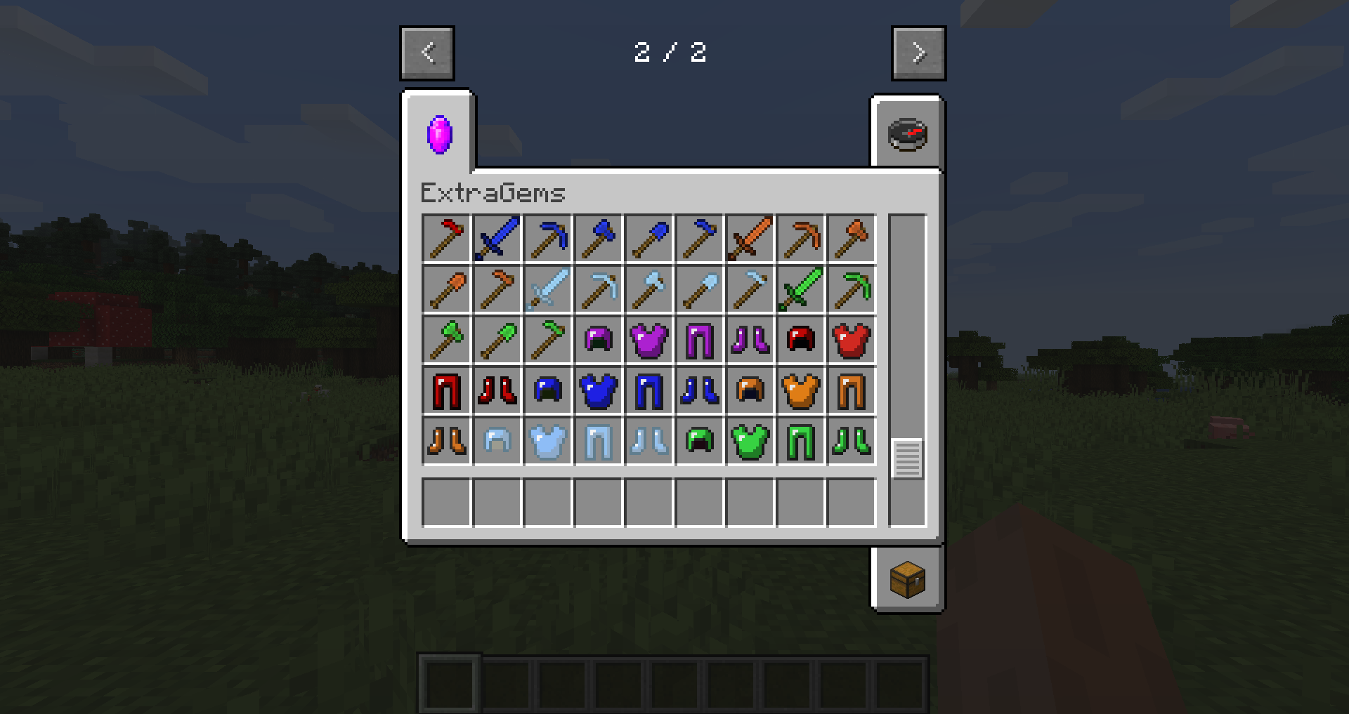 blocks and items