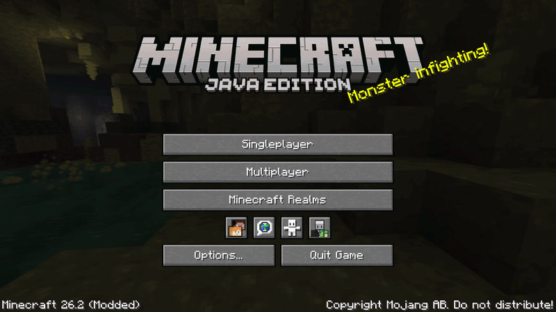Opening the MySkins interface from the title screen and pause menu