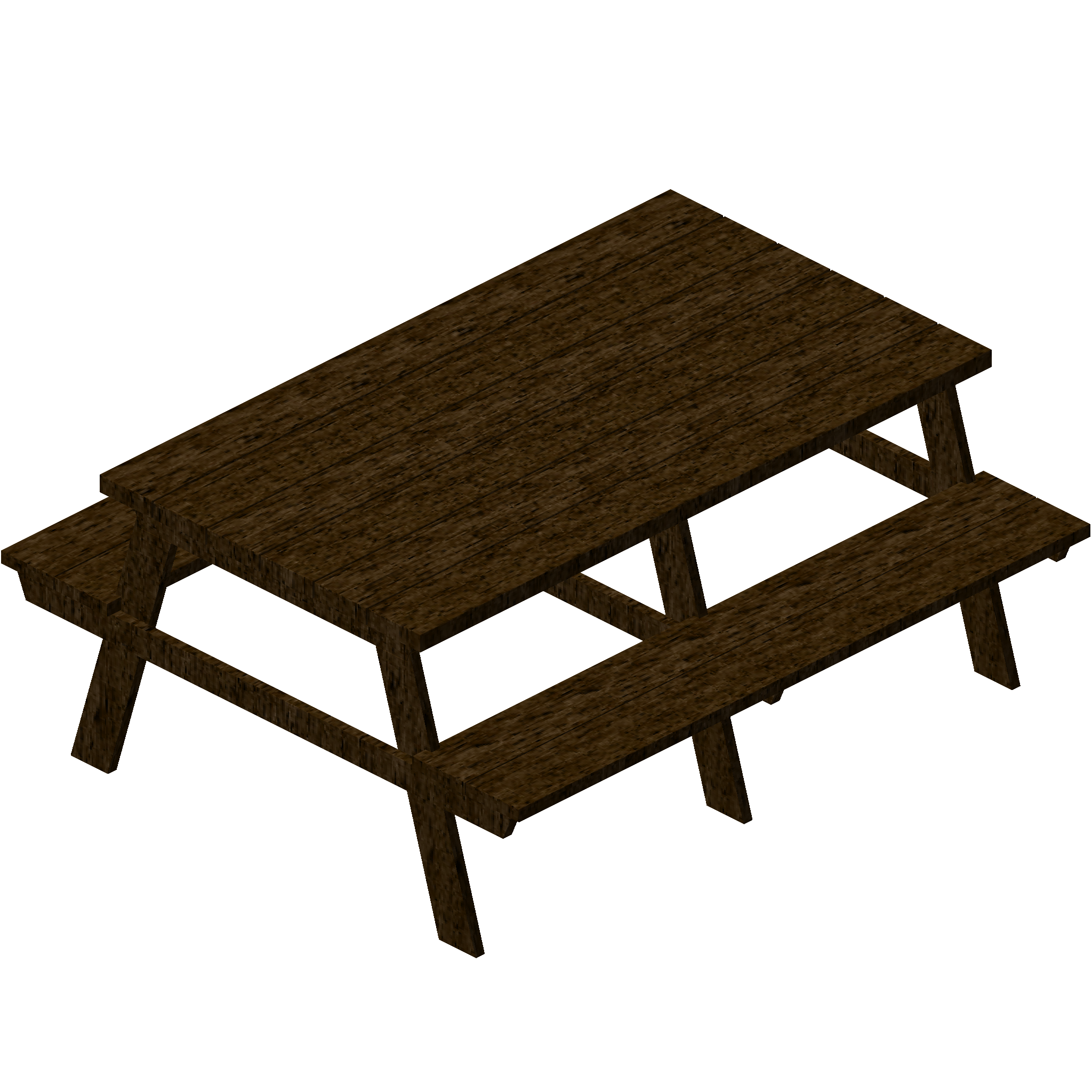 Dark Oak Picnic Bench