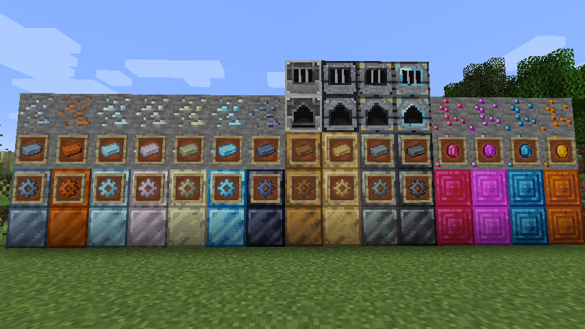 Blocks and items added