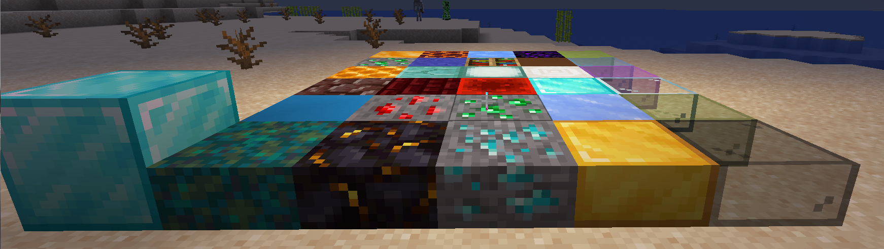 Some slabs from the mod