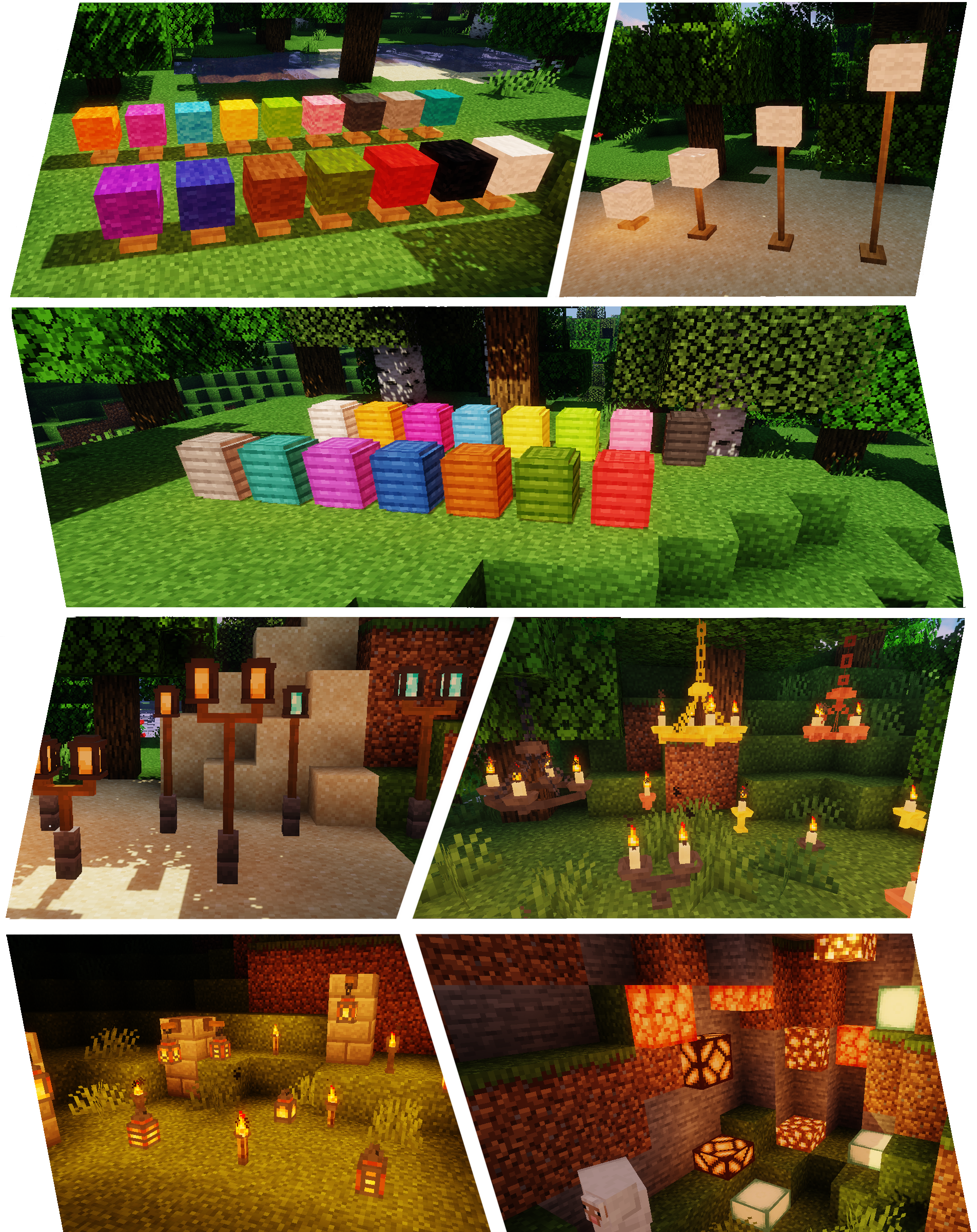 Showcase of several lights