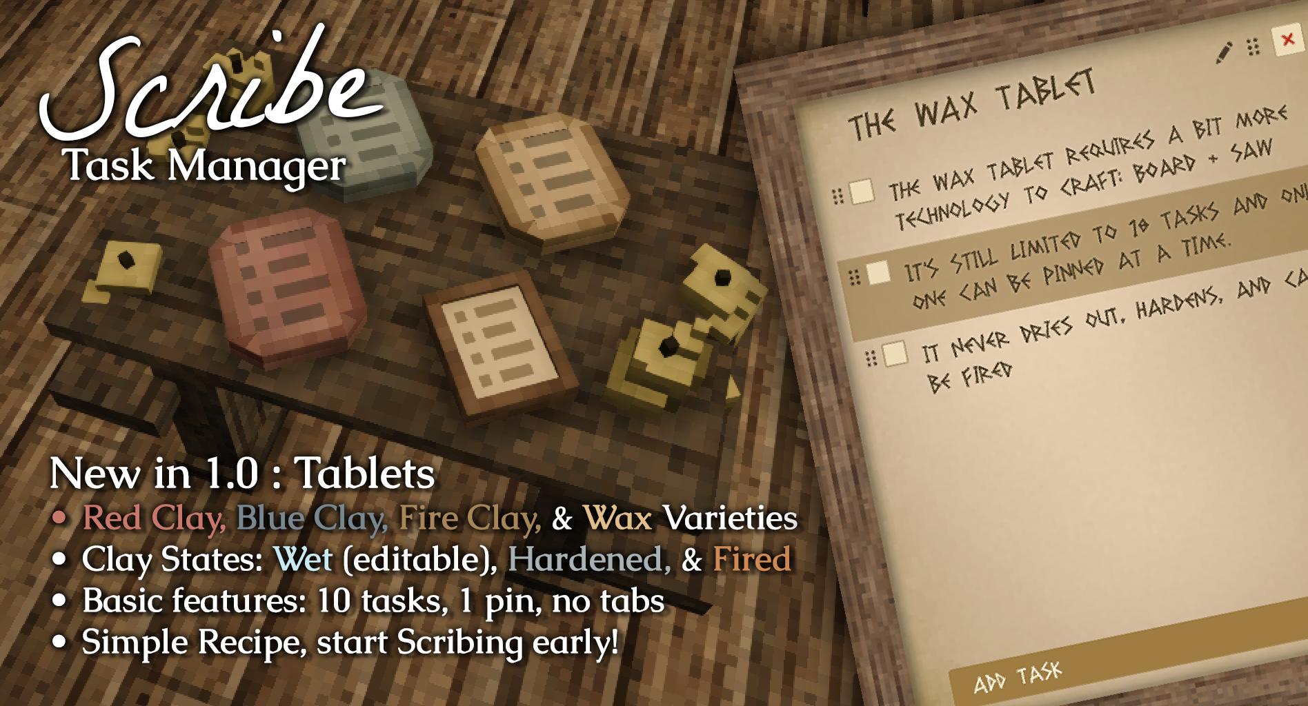 Tablets are new to Scribe in 1.0