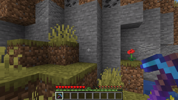 Pickaxe with Imperishable reaching 0 durability