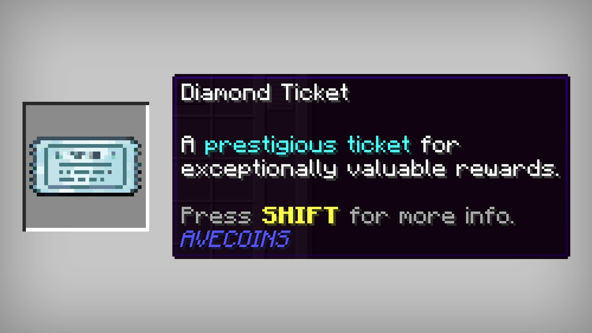 AVECOINS Diamond Ticket