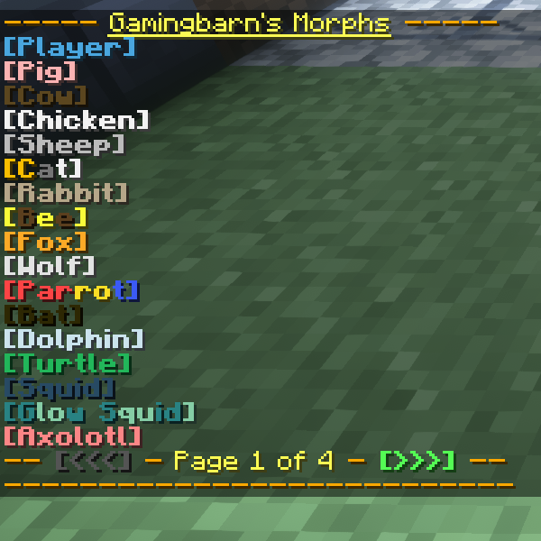 morph menu