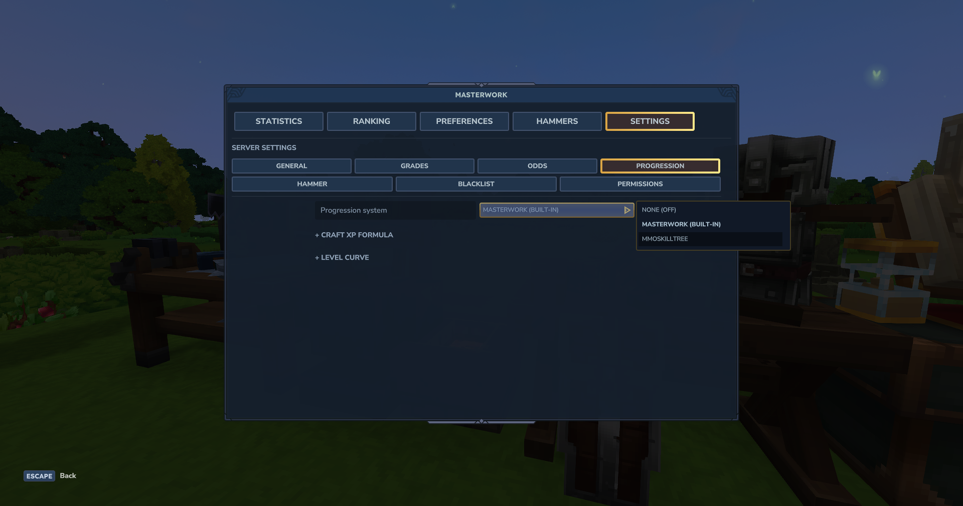MMOSKILLTREE Setting