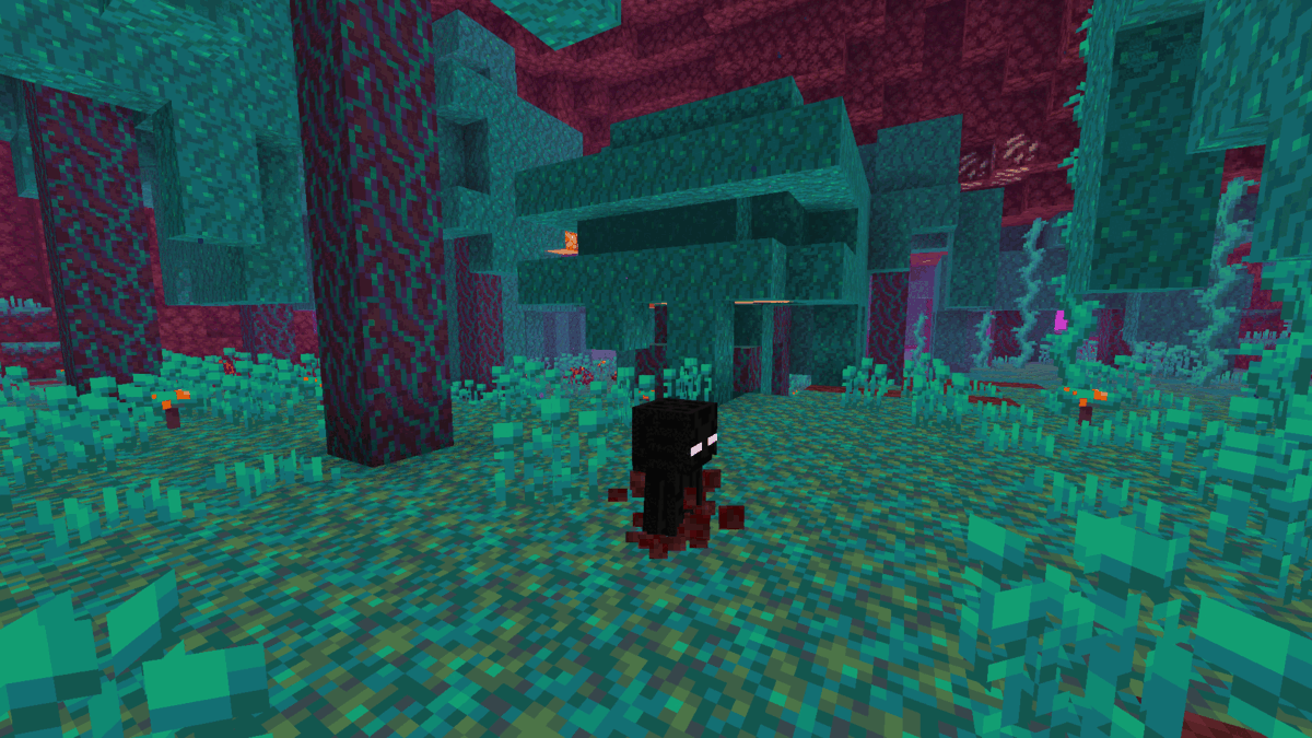 Enderman digging up