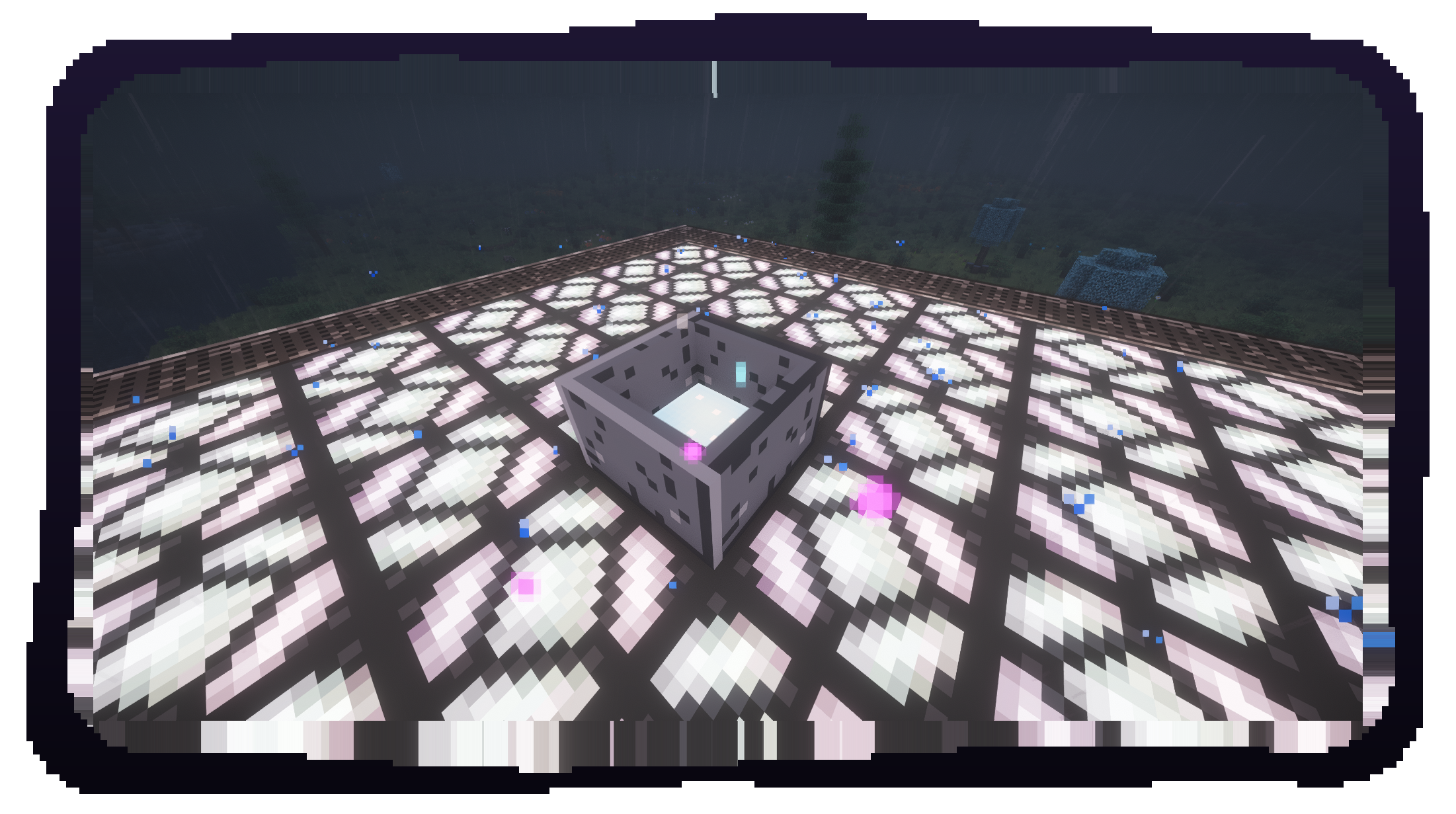 An Essence Catcher filling during essence rain