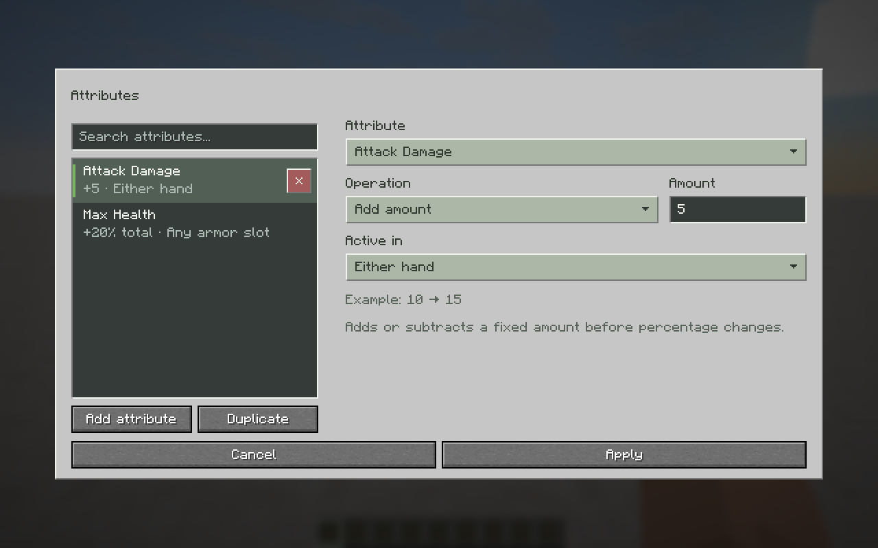Attributes