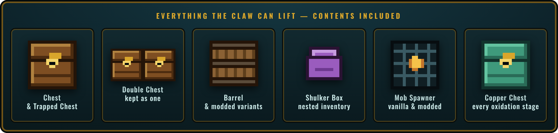 Supported blocks