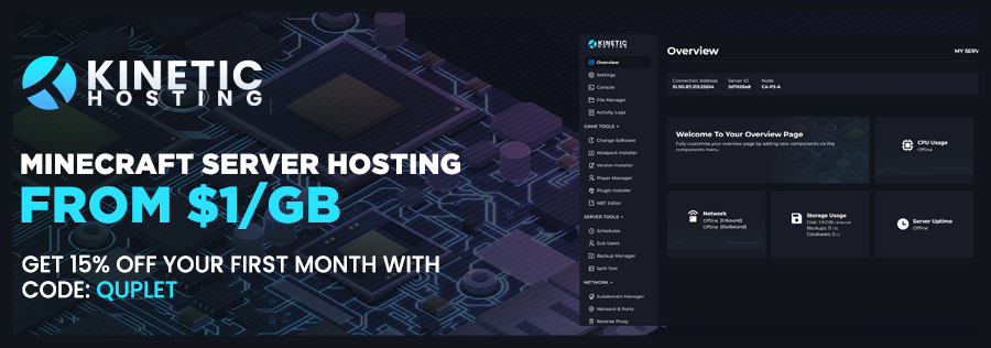 Kinetic Server Hosting Banner