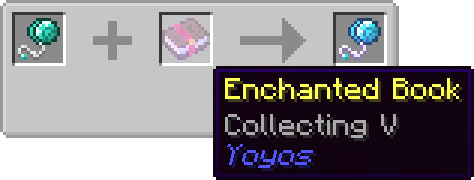 Enchanting a diamond yoyo with Collecting V