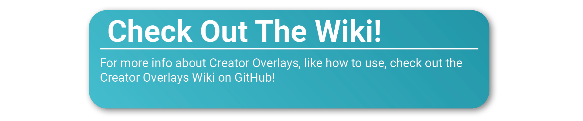 Check Out The Wiki