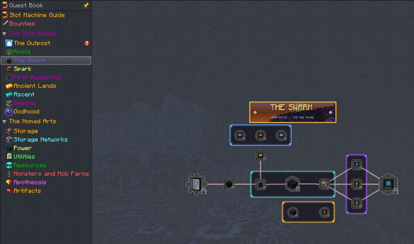 The quest book follows your game language, English or Italian.