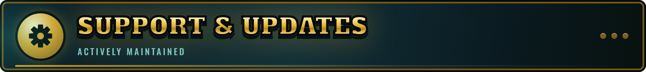 Support and Updates