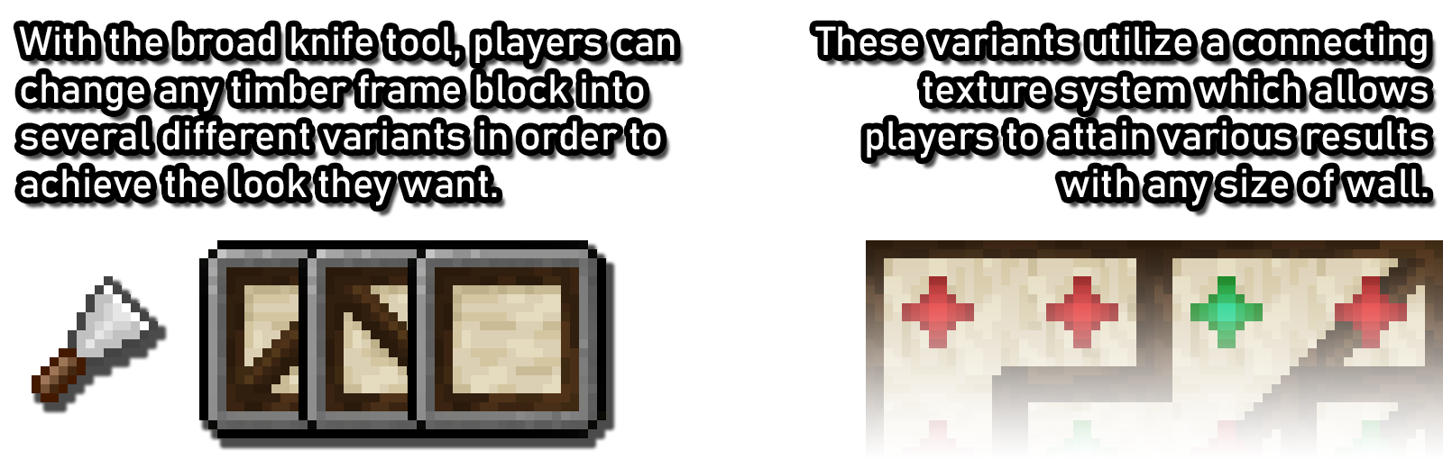 The broad knife and variants
