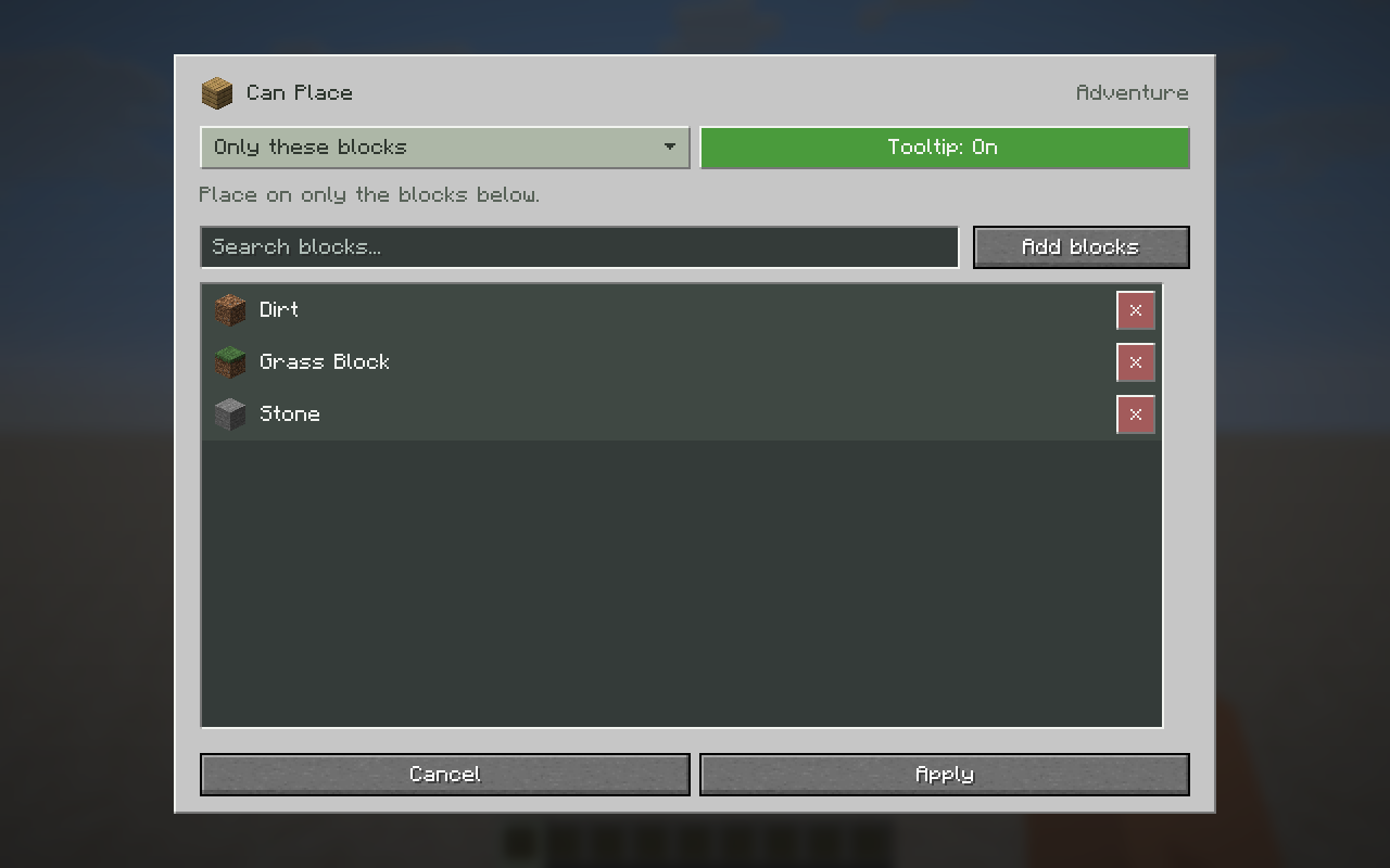 Can Place permissions