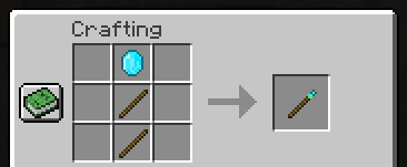 Crafting recipe for Teleportation Wand