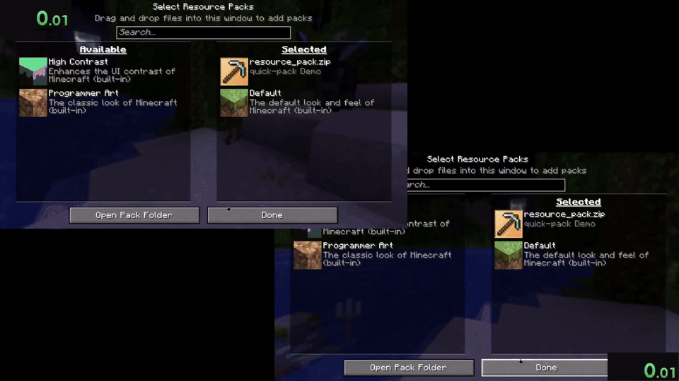 Loading Demo Resource Pack