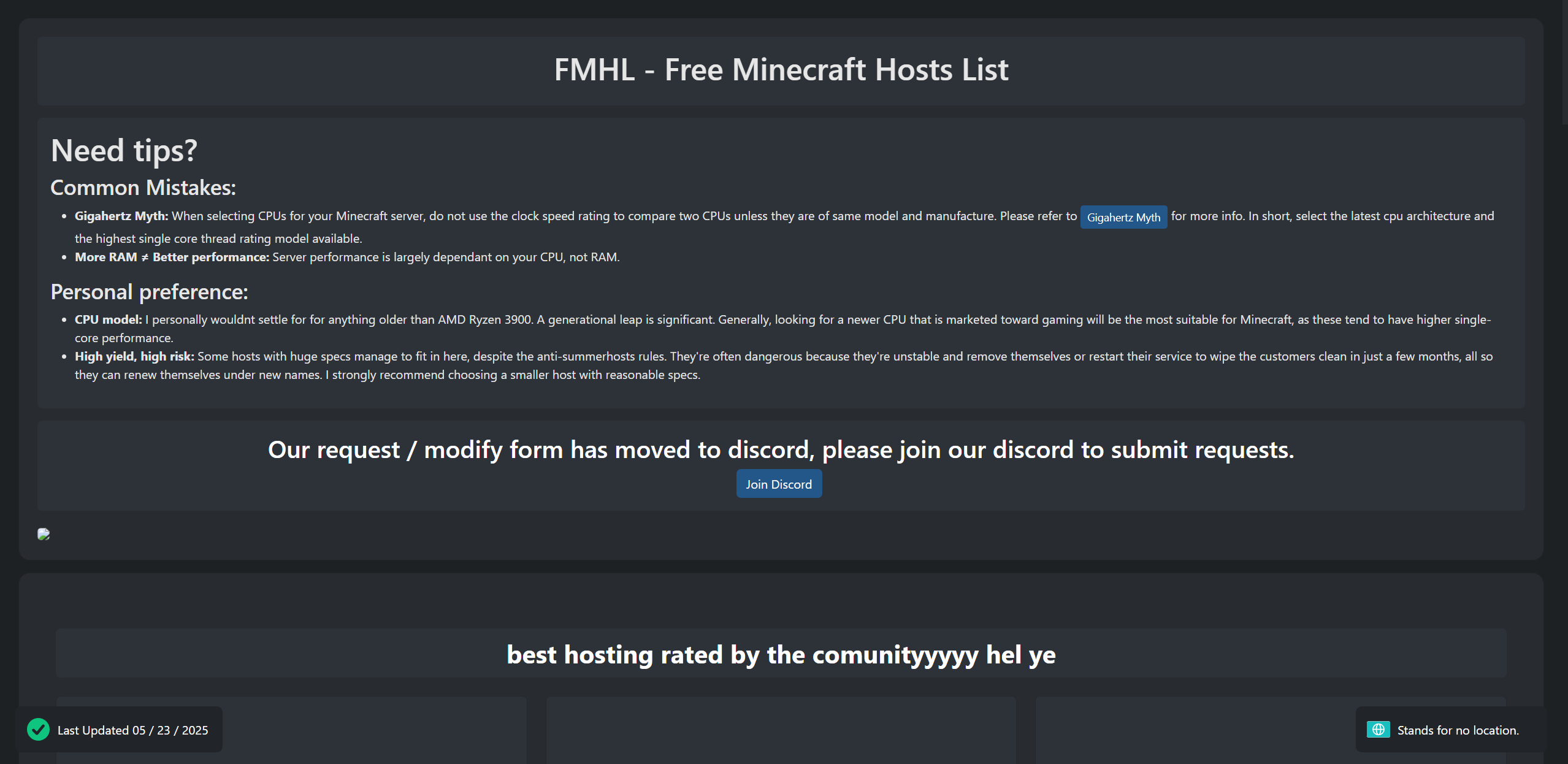 Server Hosting